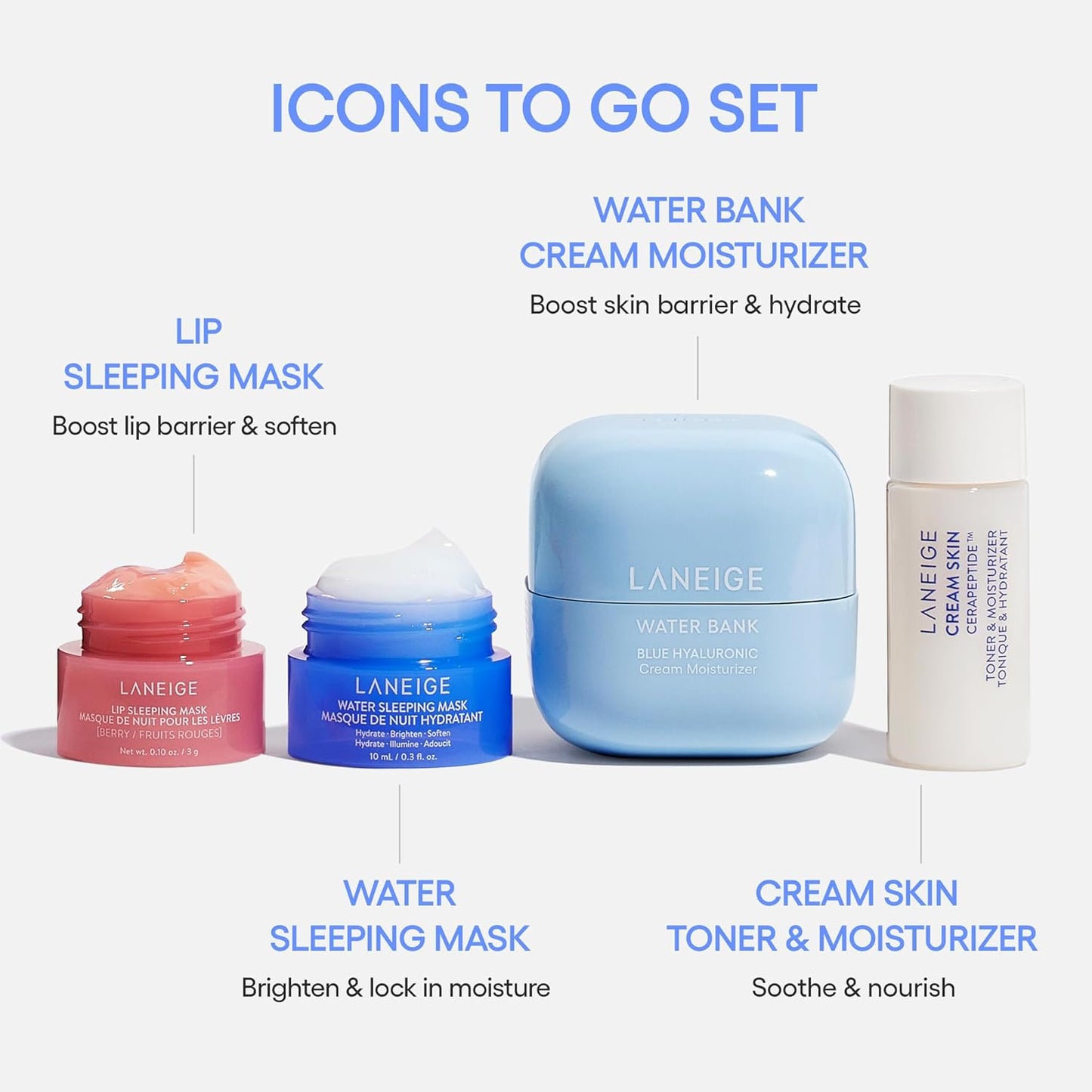 LANEIGE Crema Hidratante Water Bank Azul con Ácido Hialurónico: Cre...