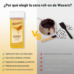 Waxers Recambio de cera enrollable para depilación de miel, cartuch...