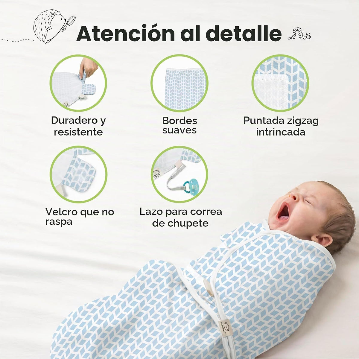 KeaBabies Paquete de 3 pañales orgánicos para recién nacidos, 0.5 T...