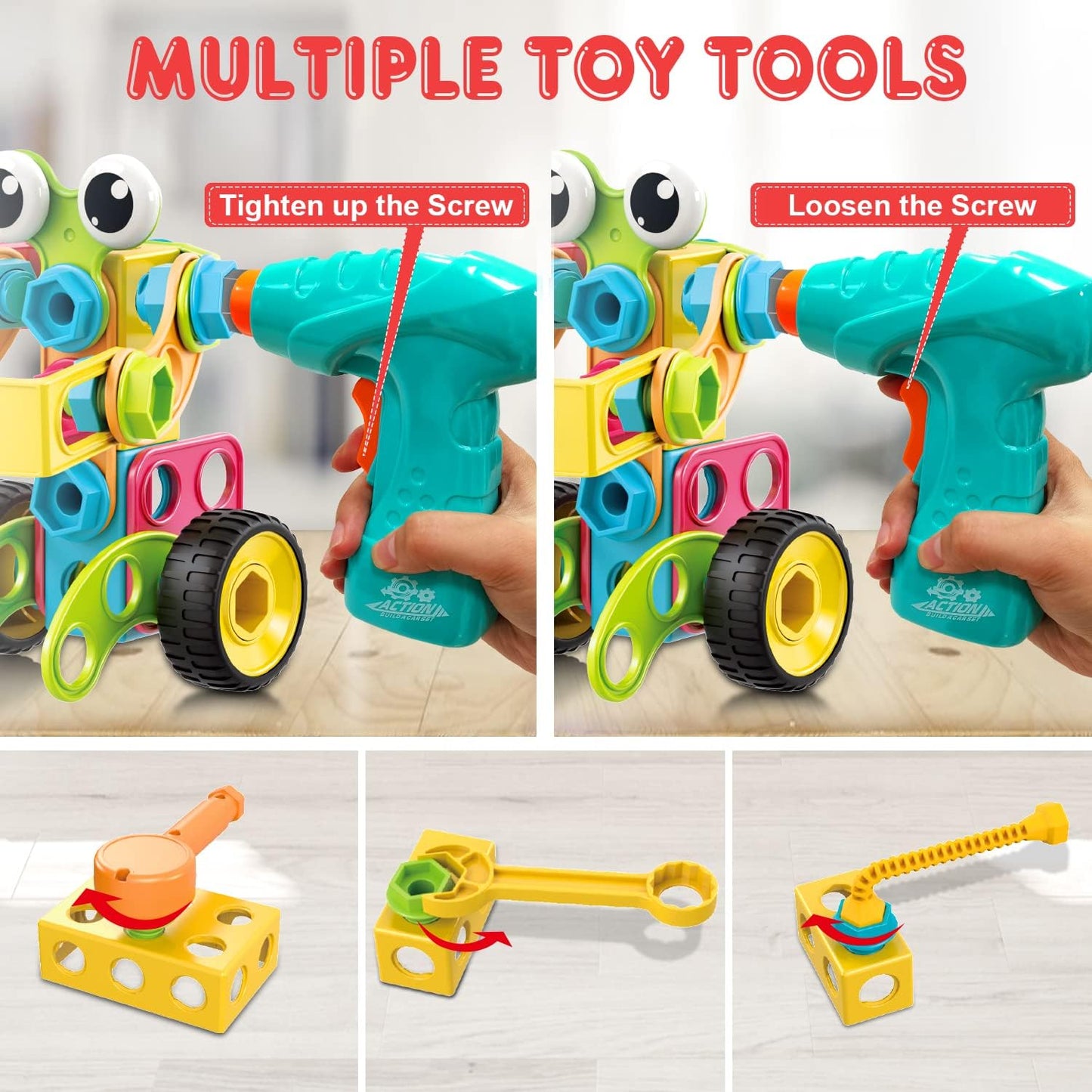 NXONE 195 piezas de juguetes educativos STEM para niños y