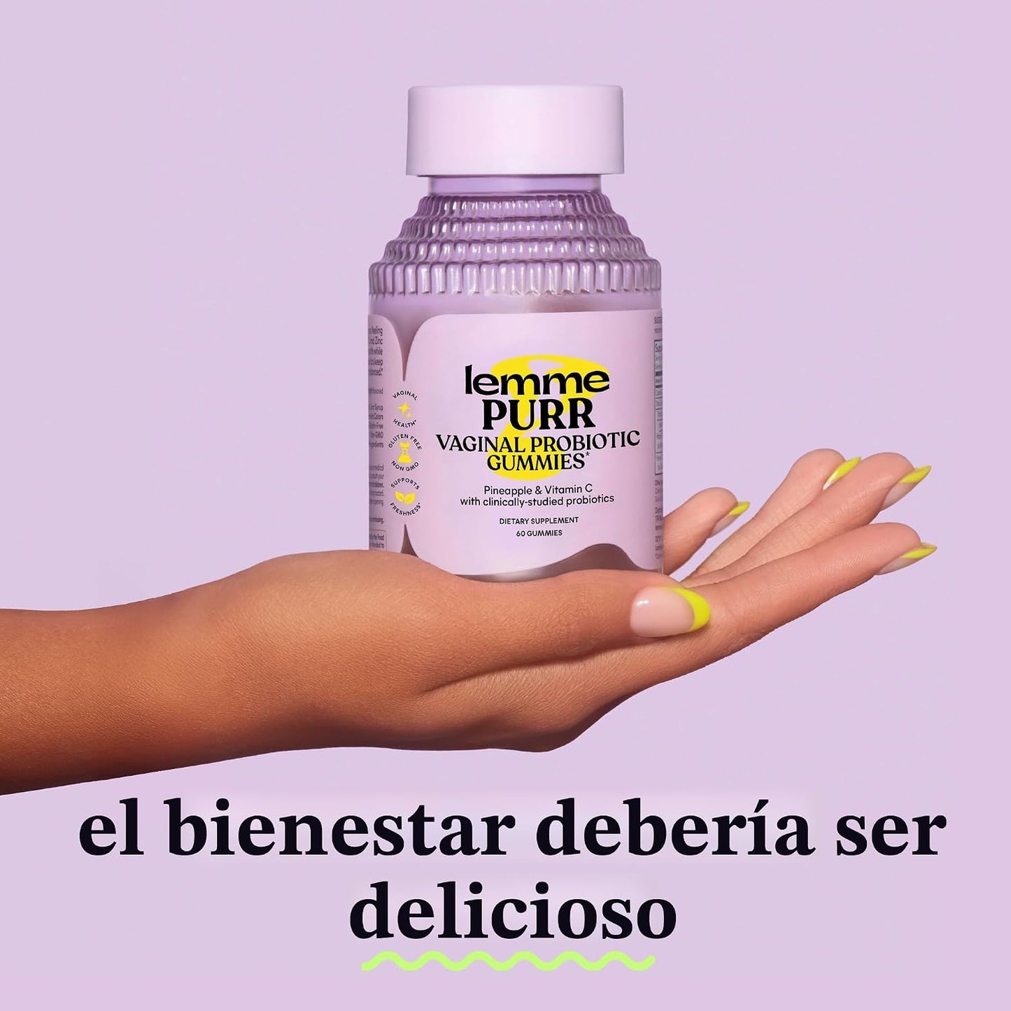Gomas probióticas vaginales Lemme Purr para mujeres - pH equilibrad...