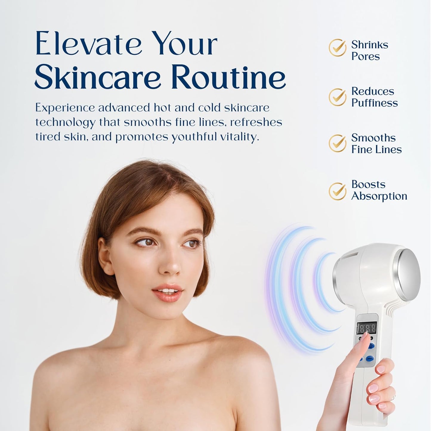 InsurMedic Masajeador facial caliente y frío - Herramienta de belle...
