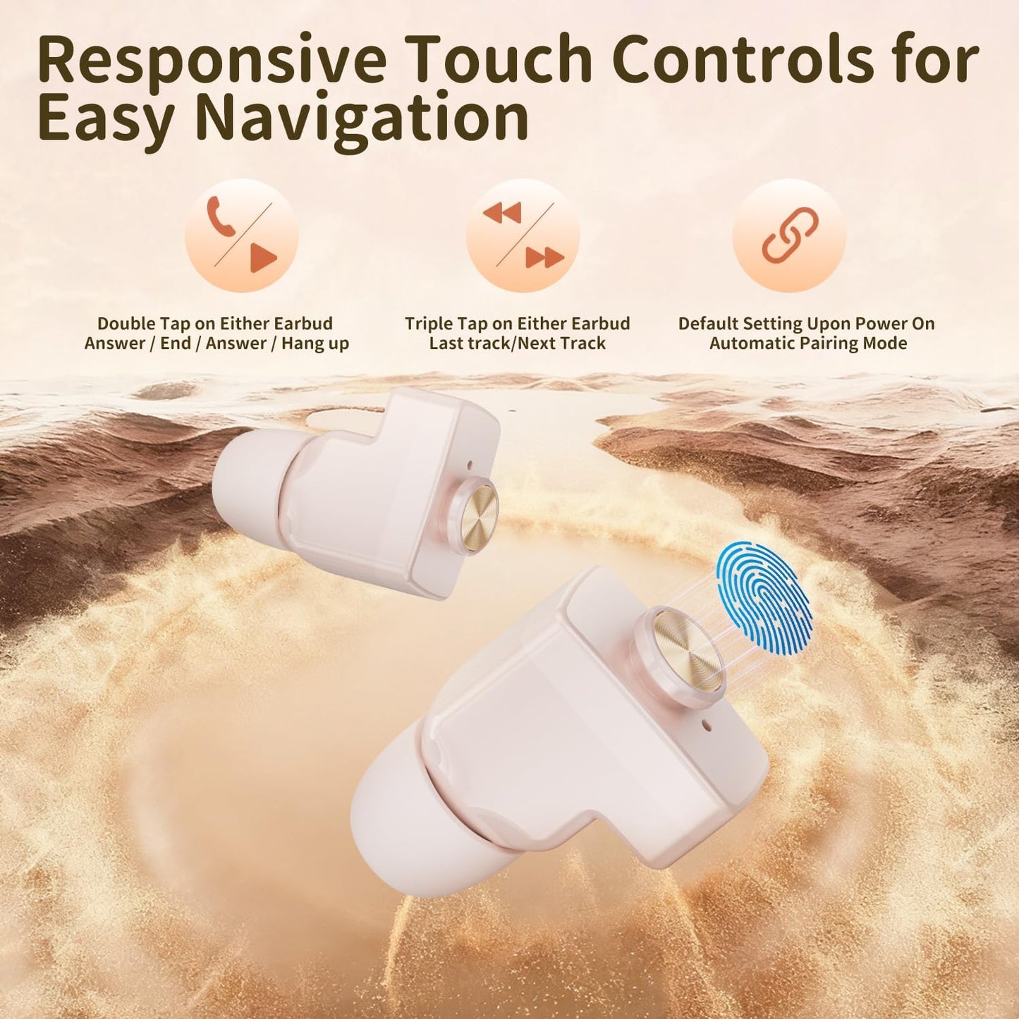Reloj inteligente con auriculares para mujer, compatible con Androi...