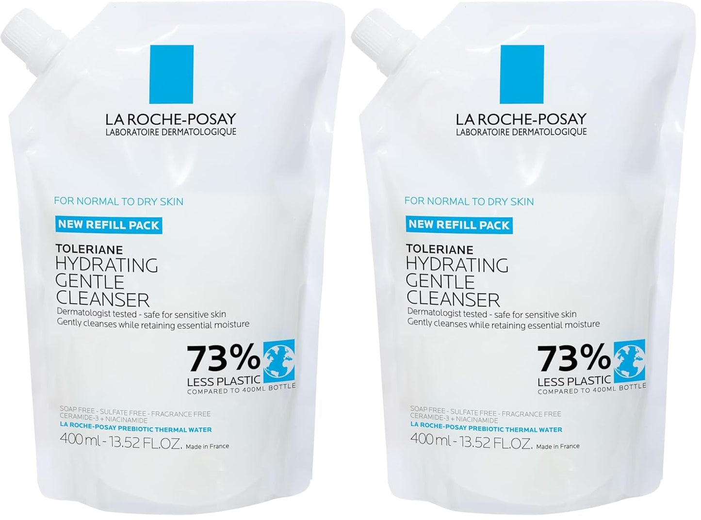 La Roche-Posay Toleriane - Limpiador facial suave e hidratante, lim...