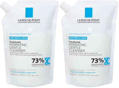 La Roche-Posay Toleriane - Limpiador facial suave e hidratante, lim...