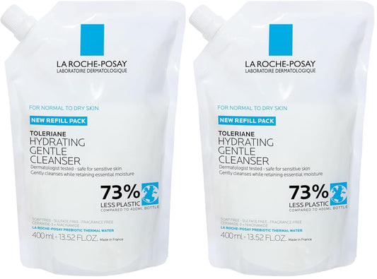 La Roche-Posay Toleriane - Limpiador facial suave e hidratante, lim...
