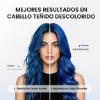 Karseell Mascarilla de depósito de color de cabello azul Tratamient...