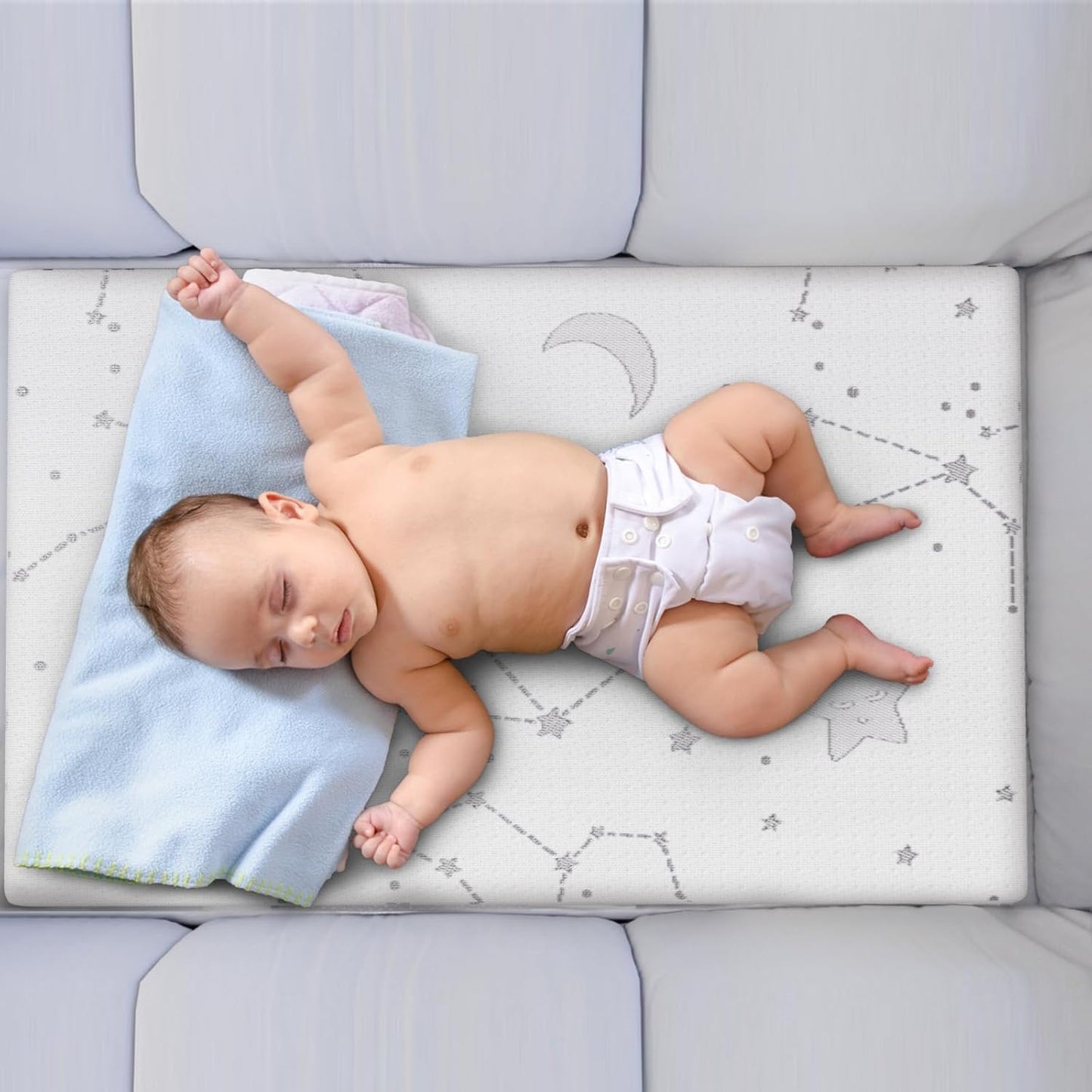 YENING Pack and Play - Cubrecolchón Baby Pack N Play Colchones para...