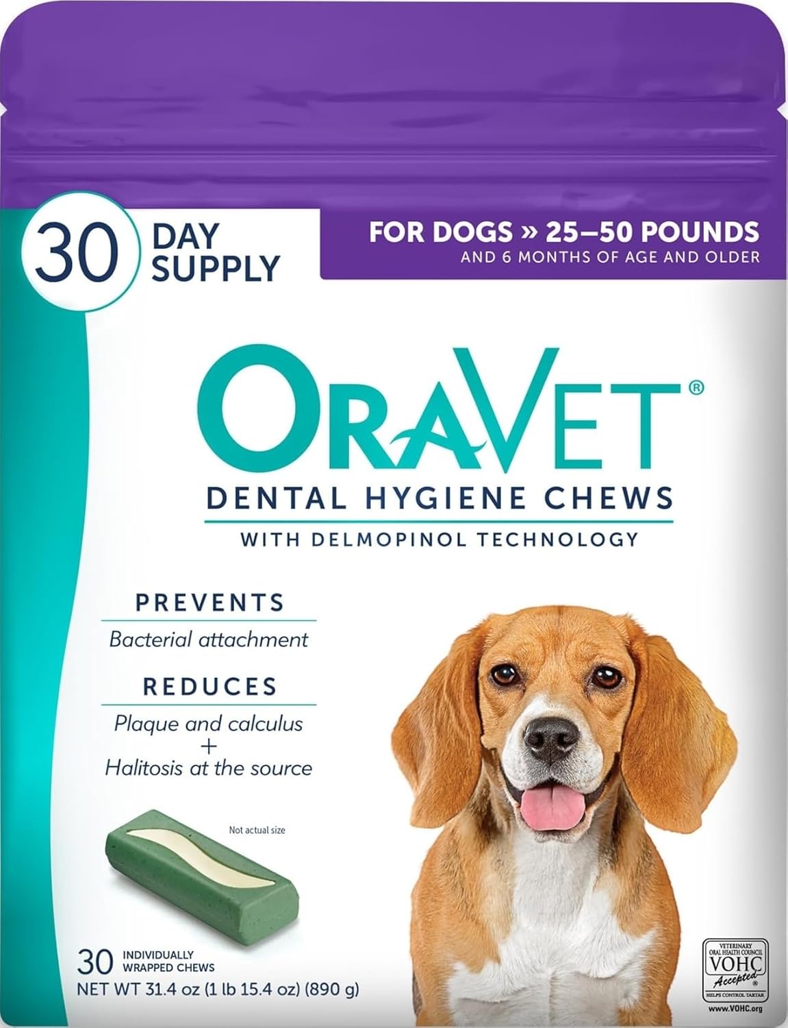 OraVet Masticables dentales para perros, masticables para cuidado y...