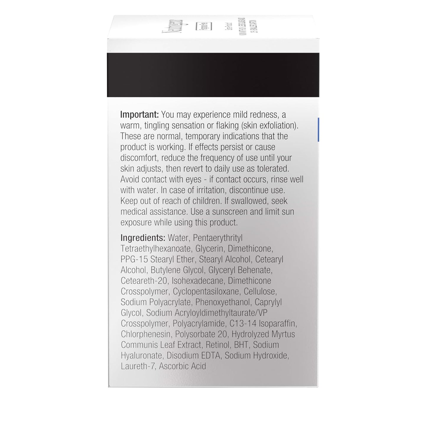 Neutrogena - Crema facial regeneradora de retinol y ácido hialurónico para reparación rápida de arrugas y crema hidratante para el cuello antiarrugas, con ácido hialurónico y retinol, 1.7 onzas