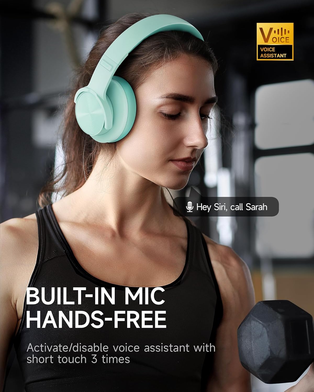 Picun Auriculares Bluetooth B8 sobre la oreja, tiempo de reproducci...