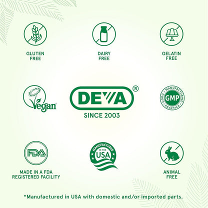 DEVA Suplemento multivitamínico y mineral vegano, fórmula diaria de...