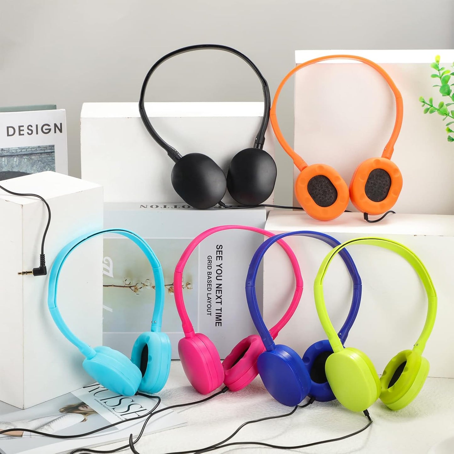 Flutesan Paquete de 30 auriculares con cable, auriculares ajustable...