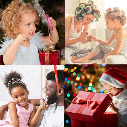 For Ideahome Juguetes de maquillaje lavables para niñas, juego de maquillaje real, kit de maquillaje para niñas pequeñas, princesa, regalo de cumpleaños de Navidad, juguetes para niñas de 4, 5, 6, 7