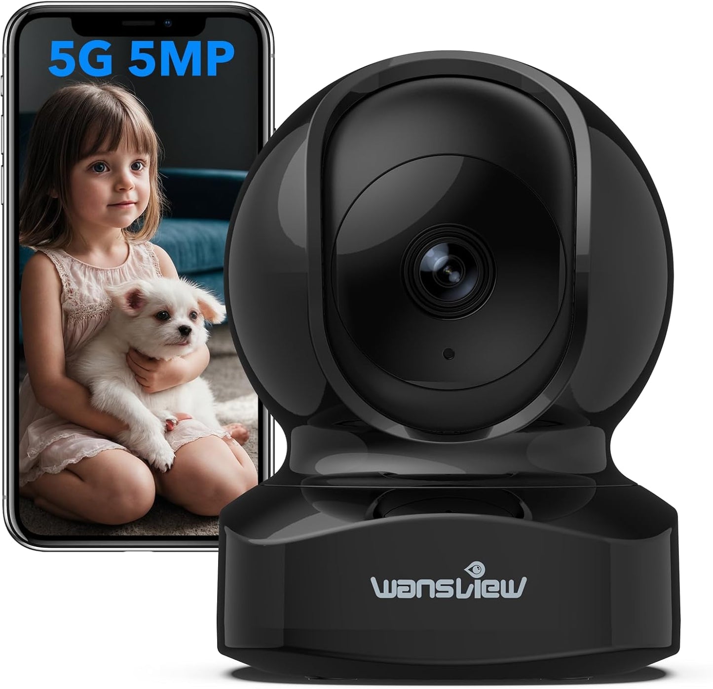 wansview Cámara de seguridad, cámara IP, cámara WiFi para interiore...