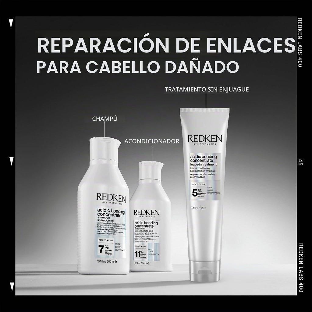 Acondicionador sin enjuague Acidic Bonding Concentrate de Redken y...