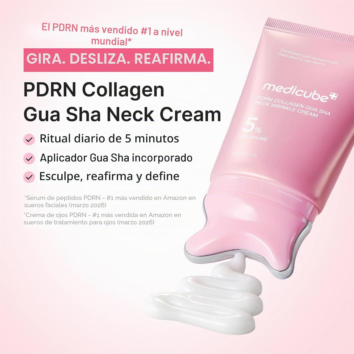 medicube PDRN Colágeno Gua Sha Crema antiarrugas para el cuello | M...