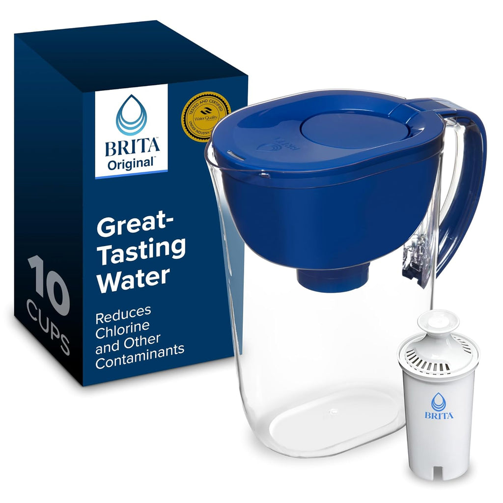 Brita - Jarra grande con filtro de agua para agua potable y grifo c...