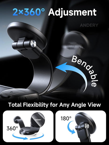 ANDERY Soporte de teléfono de coche para MagSafe [brazo de aleación...