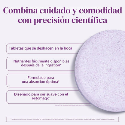 BariMelts Multivitamínico bariátrico con hierro - Suministro para 1...