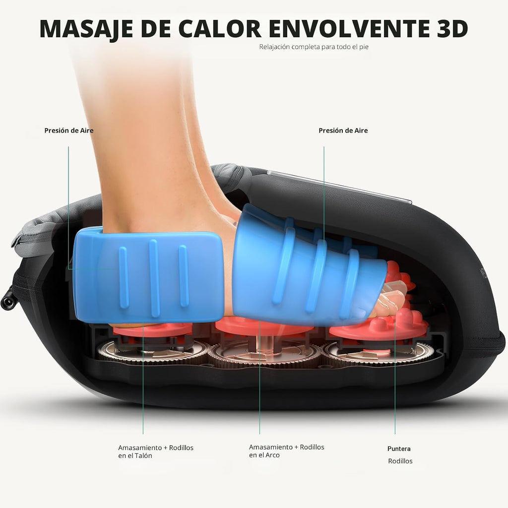 Medcursor - Máquina masajeadora de pies con calor, masaje de pies p...