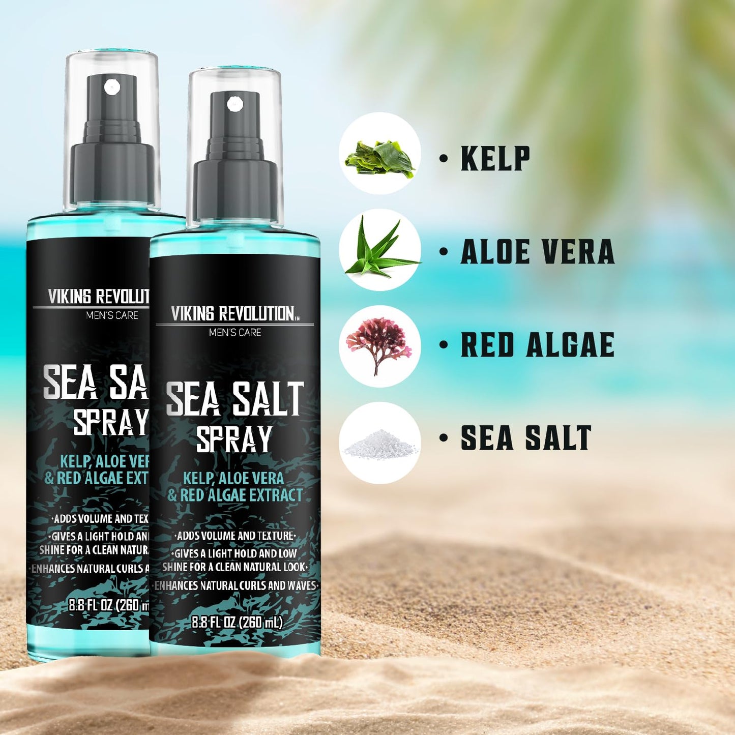Viking Revolution Spray de sal marina para hombres \u2013 Aerosoles...