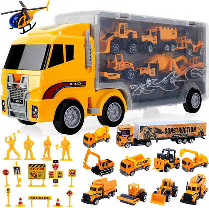 ALOTJOY Juguetes para niños, 13 piezas de automóviles de construcci...