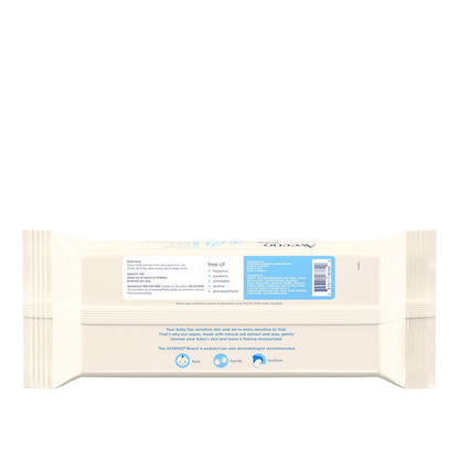 AVEENO Toallitas sensibles para bebés, sin parabenos ni fragancias, 64 unidades (paquete de 2)