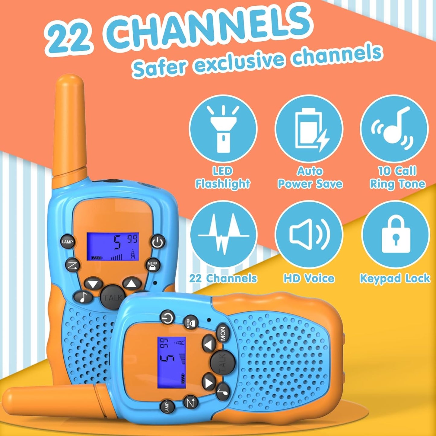 Selieve Juguetes para niños y niñas de 3 a 12 años, Walkie Talkies...