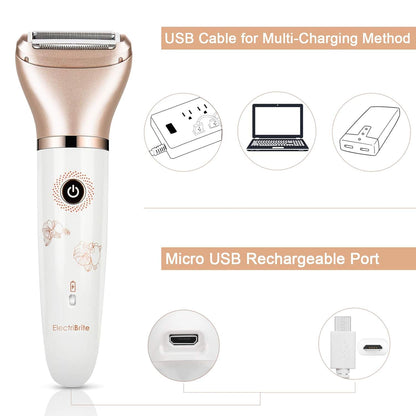 Maquinilla de afeitar eléctrica para mujer \u2013 Sin dolor 2 en 1...