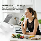 Licuadora personal, exprimidor personal conveniente (blanco) | 12-B...