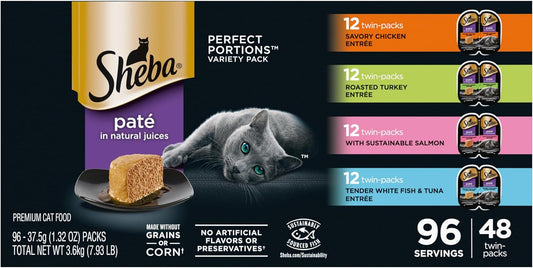 Sheba Perfect Portions Paté de Comida Húmeda para Gatos Pollo Sabro...