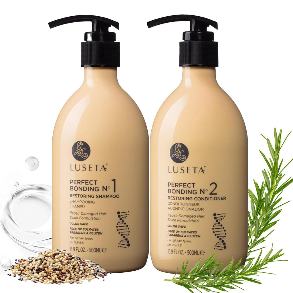 Luseta Salon - Juego de champú y acondicionador con aceite de romer...