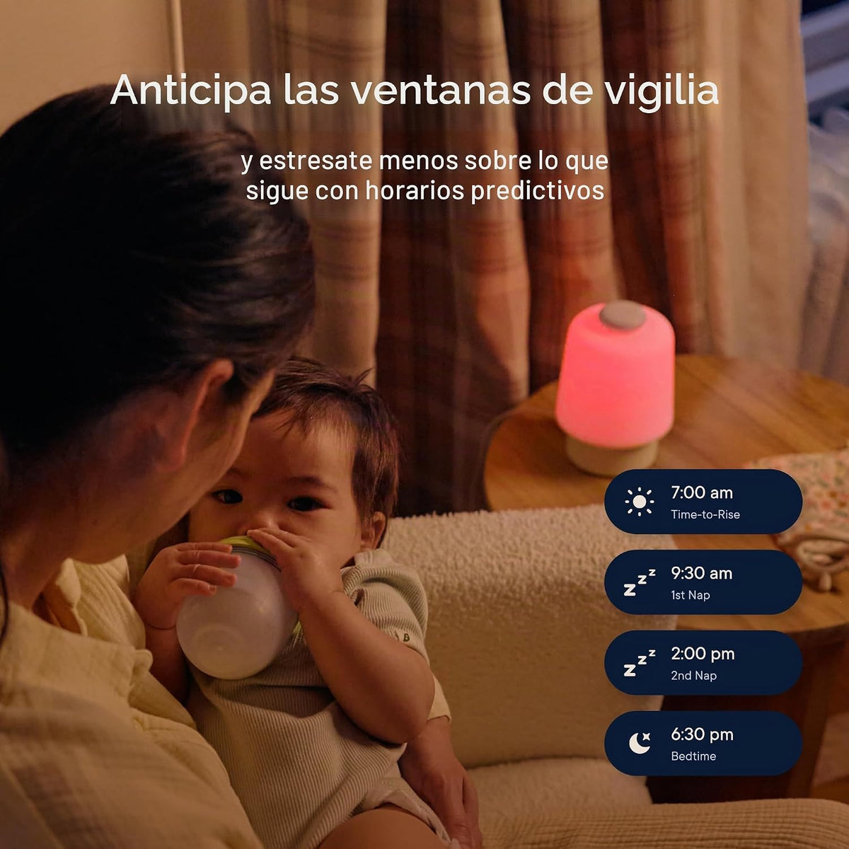Hatch Baby Máquina de sonido y generador de rutina de luz nocturna...