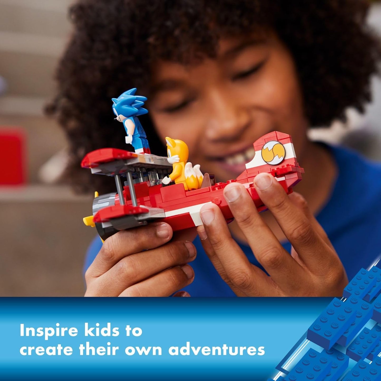 LEGO Sonic The Hedgehog Tails' Workshop and Tornado Plane 76991 - Juego de juguetes de construcción, juguete de avión con 4 figuras de Sonic y accesorios para juegos de rol creativos, regalo para