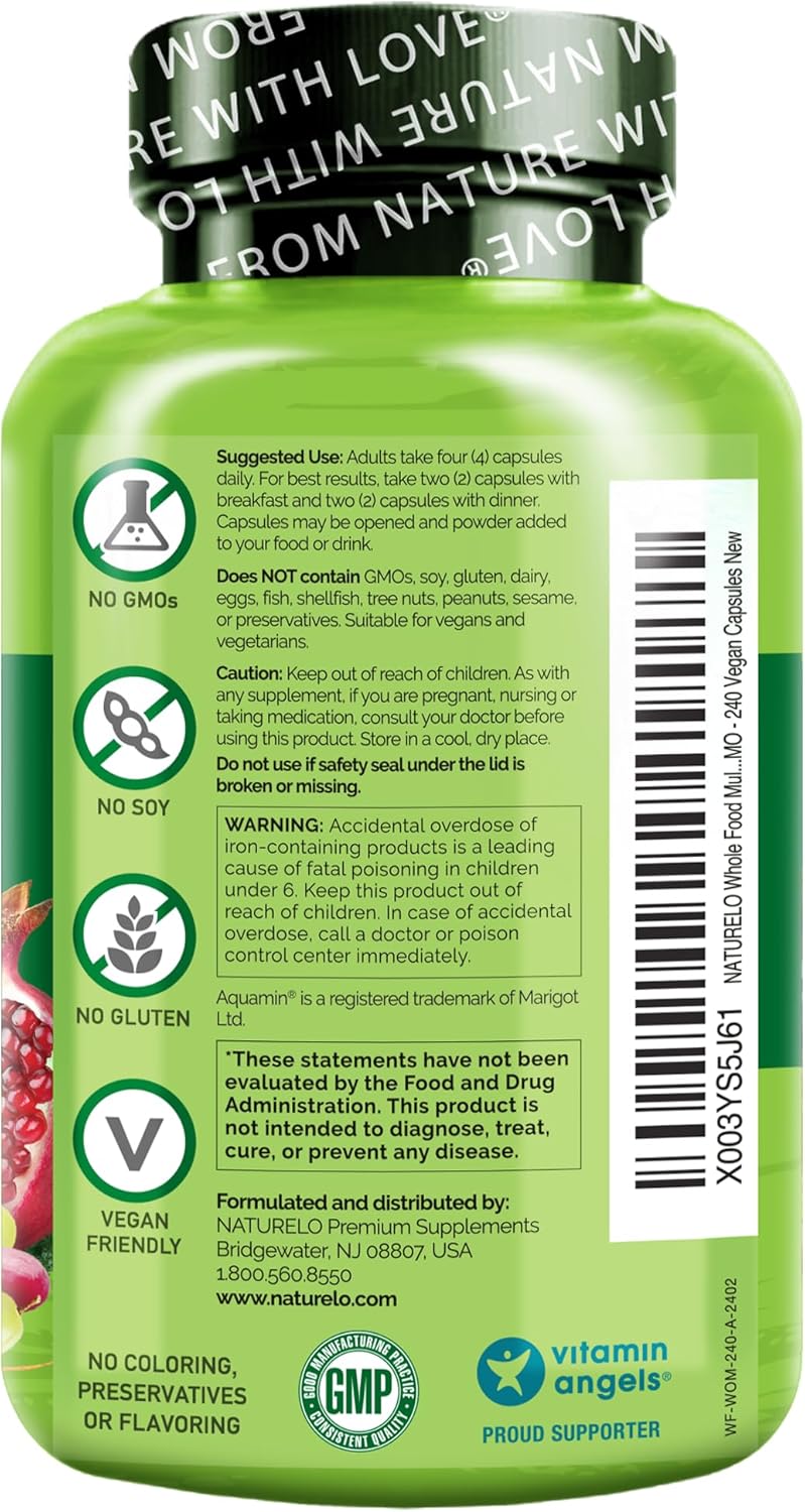 NATURELO Multivitamínico de Alimentos Integrales para Mujeres - con...