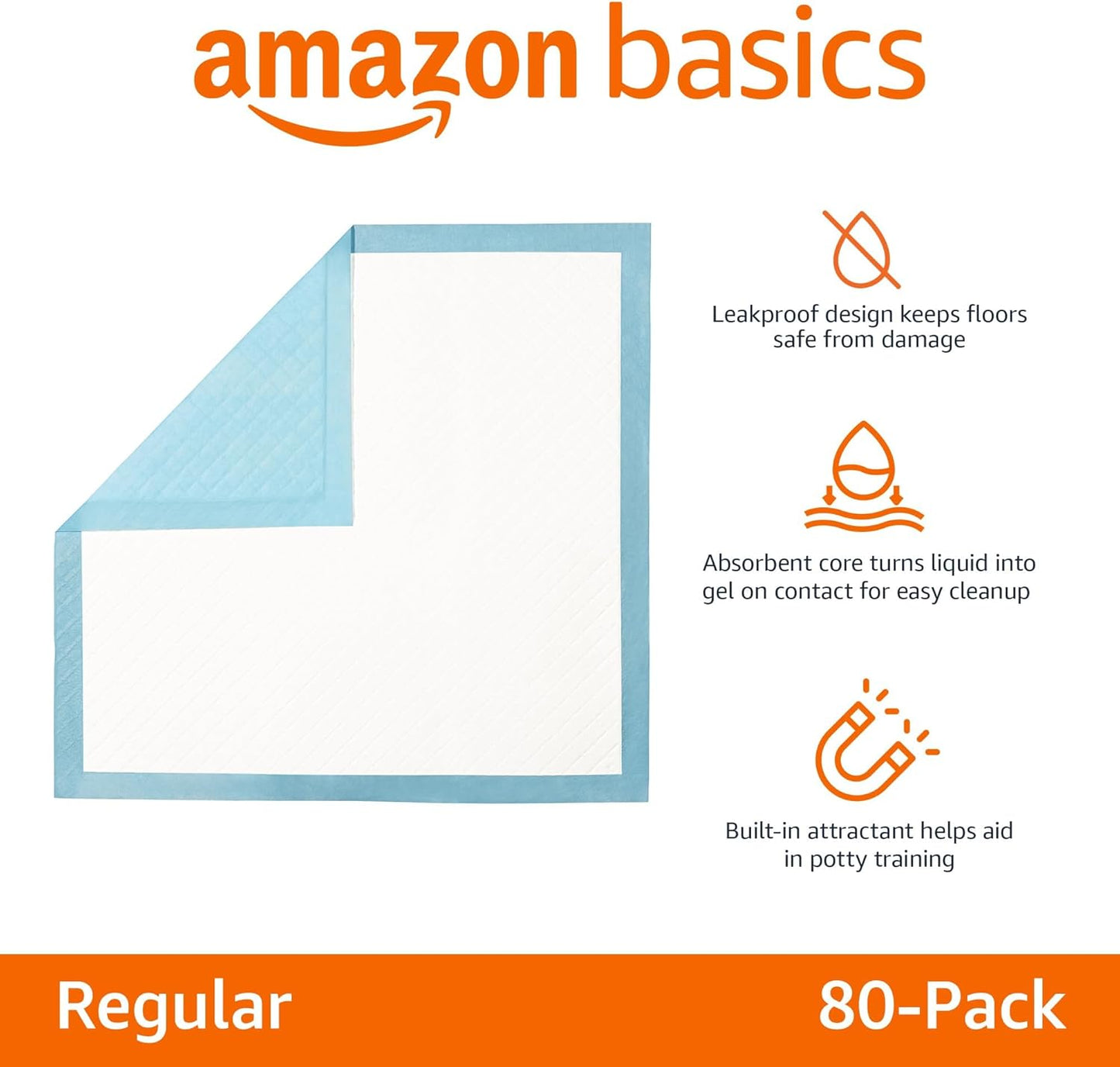 Amazon Basics Almohadillas resistentes para orina de perros y cacho...