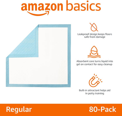 Amazon Basics Almohadillas resistentes para orina de perros y cacho...