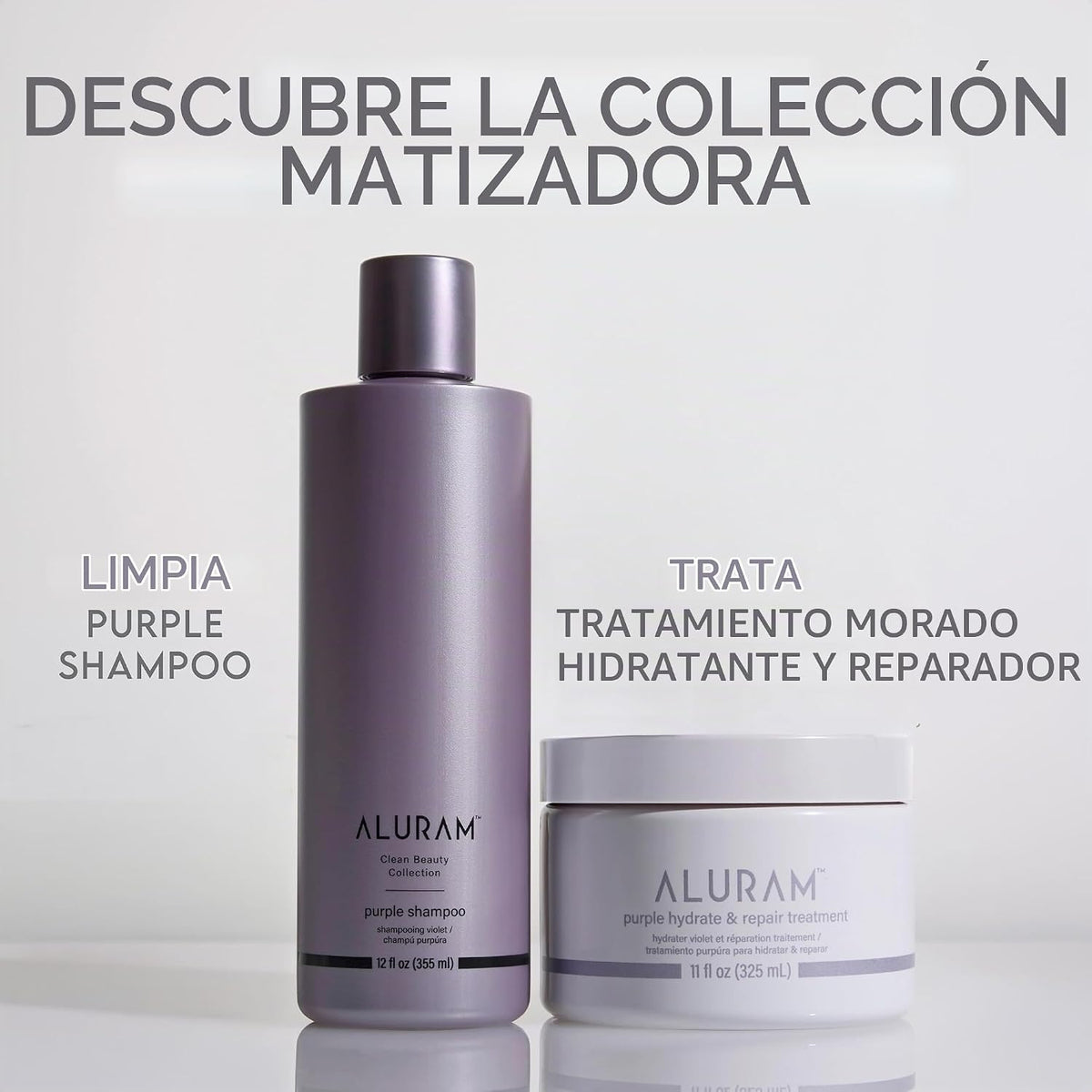 ALURAM Champú morado de agua de coco para mujeres, aumenta el brill...