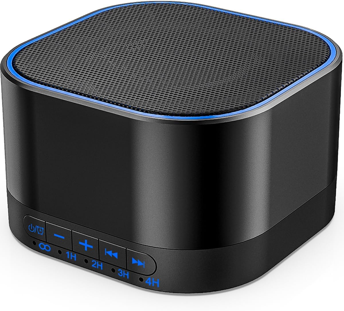 Máquina de sonido blanco Magicteam con 20 sonidos naturales relajantes sin bucle, función de memoria, 32 niveles de volumen, alimentada por CA o USB y temporizador de terapia de sonido para dormir