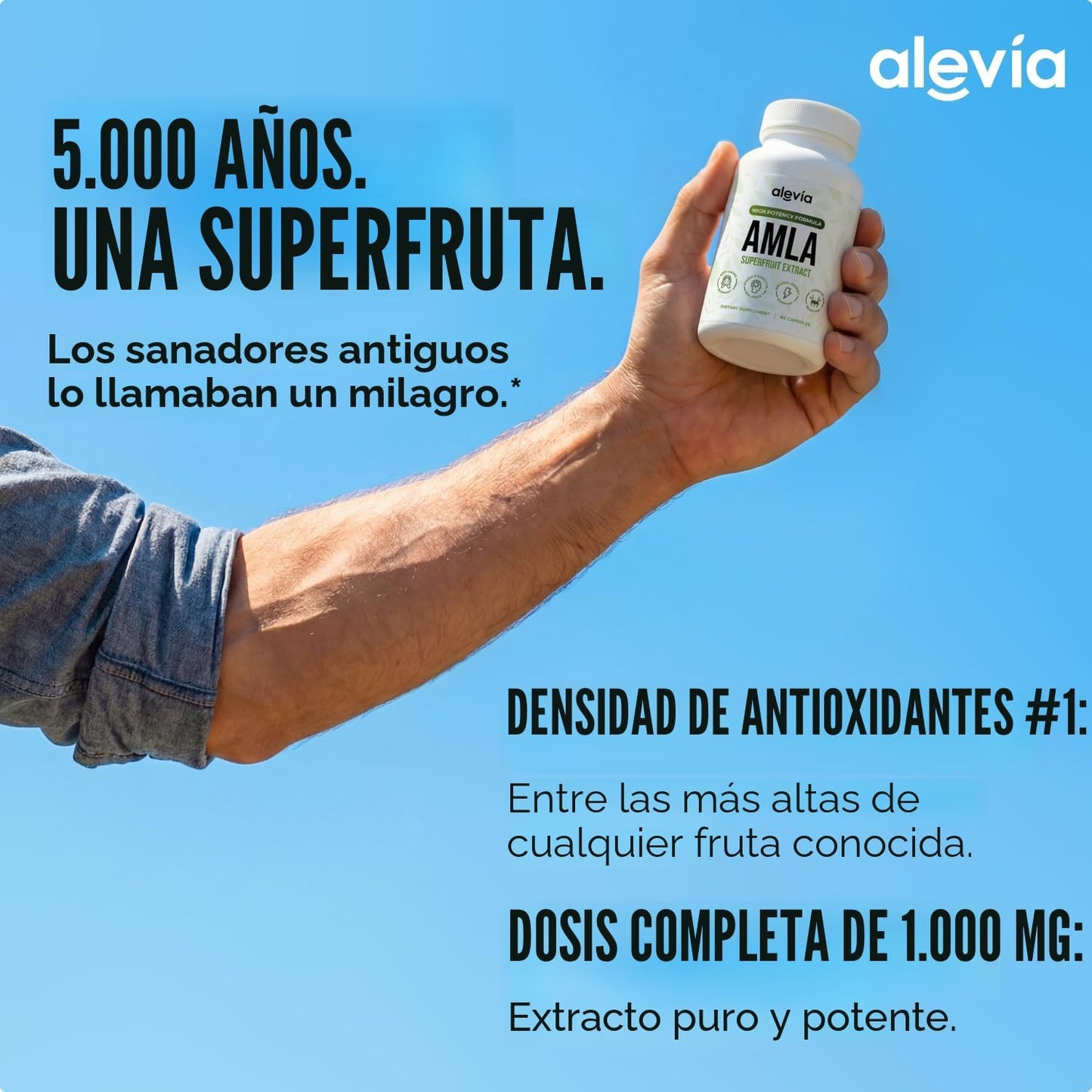 Alevia Amla Superfruit Extract 1000mg \u2013 Apoya el control de pe...