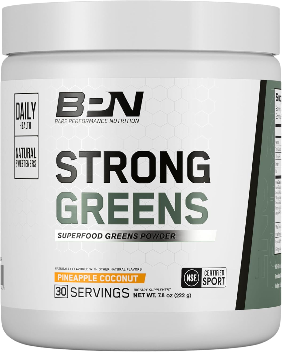 BARE PERFORMANCE NUTRITION, Polvo de superalimento de verduras verd...