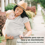 KeaBabies - Portabebés fular original todo en 1 para recién nacidos...