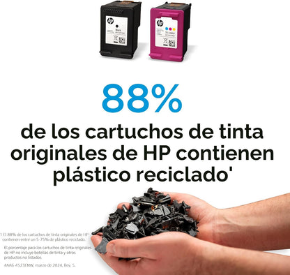 HP Cartucho de tinta negro de alto rendimiento 67XL | Funciona con DeskJet 1255, 2700, 4100, Envy 6000, 6400 Series | Elegible para tinta instantánea | 3YM57AN | El embalaje puede variar