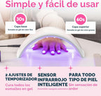 Lámpara secadora de uñas SUNUV de 24 W. , Blanco | Sensor automátic...