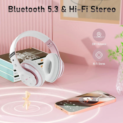 Falebare Auriculares Bluetooth sobre la oreja, auriculares inalámbr...