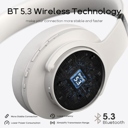 DOQAUS - Auriculares Bluetooth de diadema inalámbricos con 90 horas...