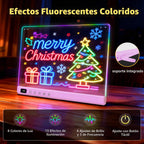 Lumiboard Tablero de dibujo LED con 13 efectos de luz, tablero de n...