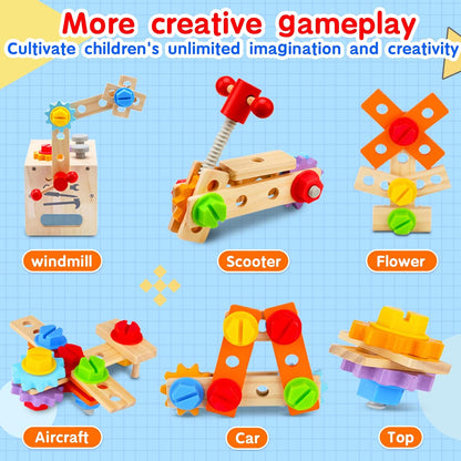 Mgtfbg Juego de herramientas para niños, 29 piezas de herramientas...