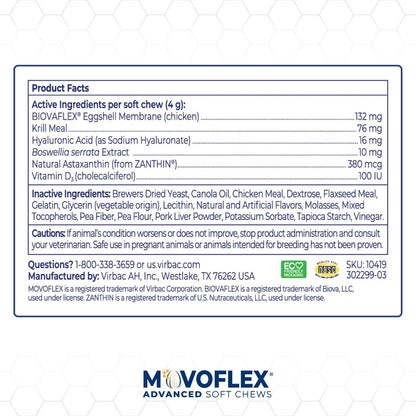 MOVOFLEX Virbac - Suplemento de apoyo avanzado para la cadera y las...